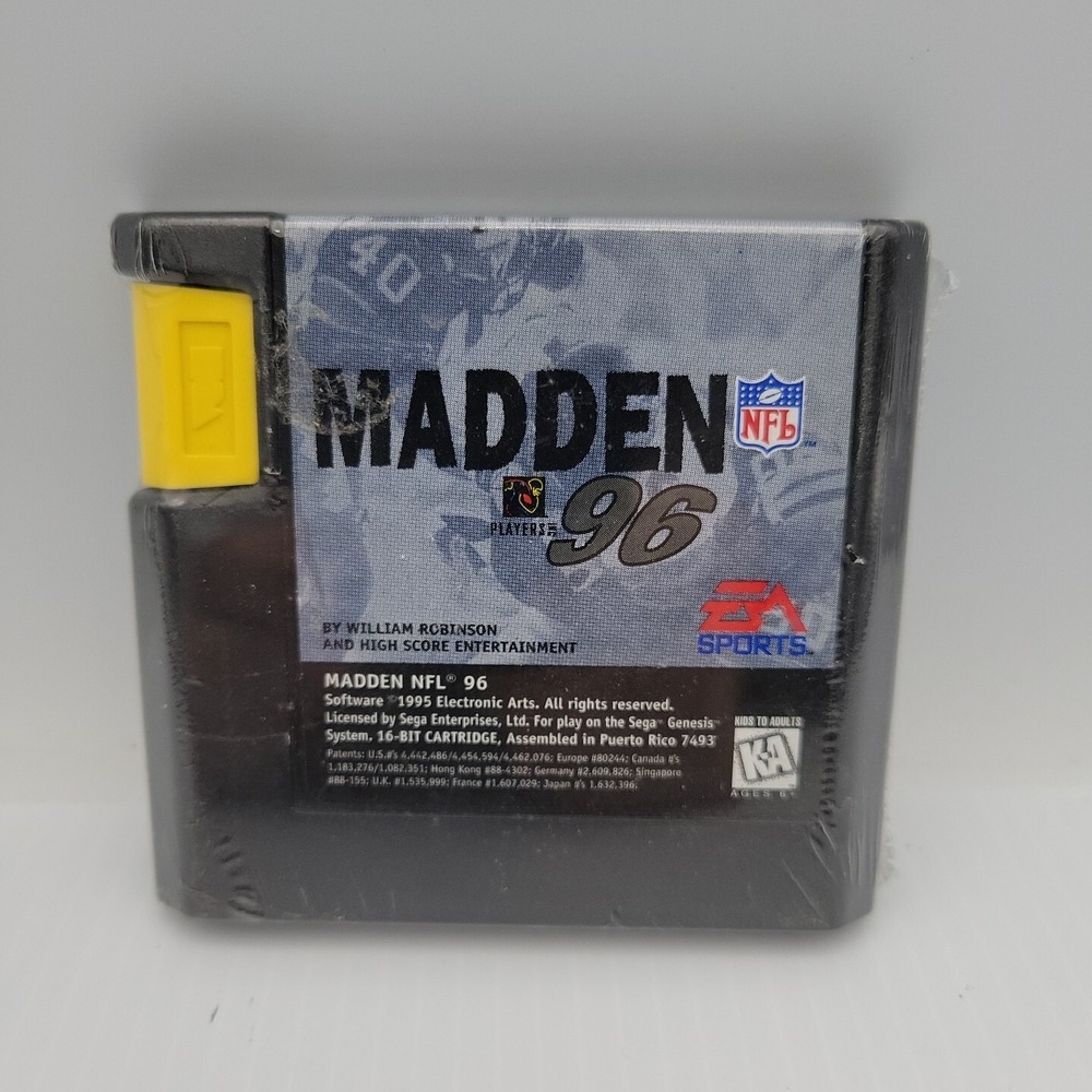Madden NFL 96 Sega Genesis EA Sports 1995 16-Bit Football Game Cartridge 74932